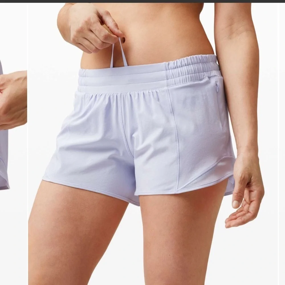 Lululemon Athletica Blue Athletic Shorts High-Waisted Design